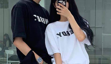 Korean Fashion Couple Look♥ Great outfit ideas/looks for couples to