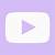 aesthetic lavender youtube icon