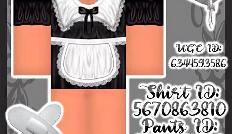 Roblox Maid Outfits with matching hats in 2021 Maid outfit, Roblox