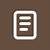 aesthetic notes icon brown