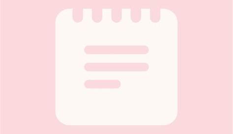Cool Pink Aesthetic App Icons Notes References