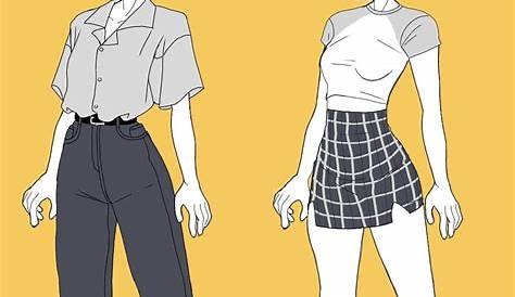 Outfit inspiratin Anime ropa, Dibujar ropa animé, Diseños de ropa dibujos