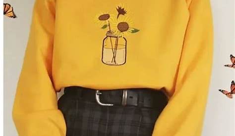 Aesthetic Outfits Yellow Pin By 𝐃𝐢𝐚𝐮𝐧𝐚 On ʏᴇʟʟᴏᴡ Clothes Pullovers Outfit