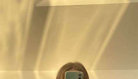 Aesthetic Pic Pose Mirror Selfie s Golden Hour Outfits Kecantikan Rambut