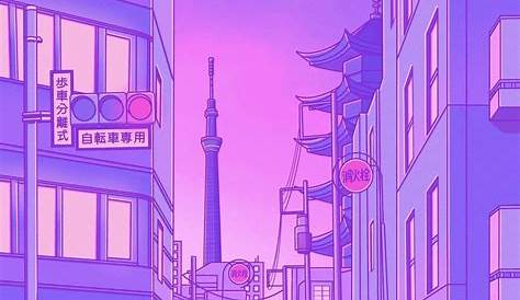 Purple Wallpaper Aesthetic Anime Anime Purple And Wallpaper Image