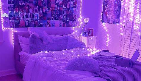Aesthetic Bedroom Purple room decor, Room makeover bedroom, Neon bedroom