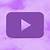 aesthetic purple youtube icon