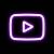 aesthetic purple youtube logo