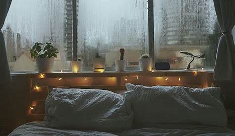 rain, room, and grunge image Cozy room, Window view, Rainy days