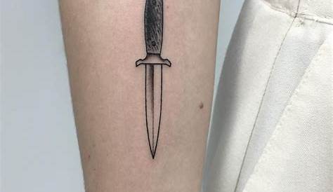 Aesthetic Simple Knife Tattoo By Julim Rosa