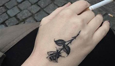 Aesthetic Small Rose Tattoo On Hand Pin By 𝑠ℎ𝑎𝑝𝑎𝑔𝑜 ♡ (th)ink s For Women