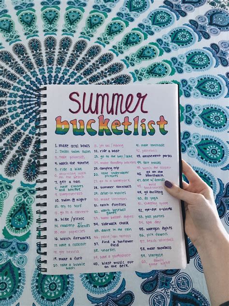 Aesthetic Summer Bucket List vsco summer bucketlist 