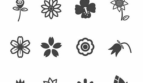 Flowers Aesthetic Black Outline White Flower With Black Outline Emoji