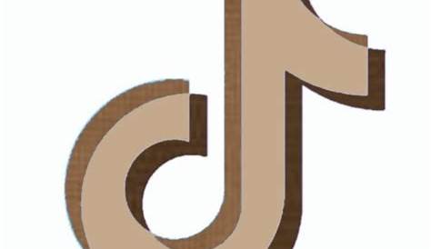 Tiktok Aesthetic Logo Brown / All images and logos are crafted with