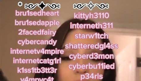 Aesthetic Username Ideas Baddie Tiktok Names