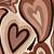 aesthetic wallpaper brown love heart