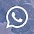 aesthetic whatsapp logo blue