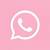 aesthetic whatsapp logo pink