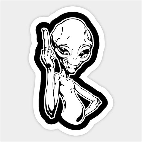 Aesthetic Alien Single Sticker Printable