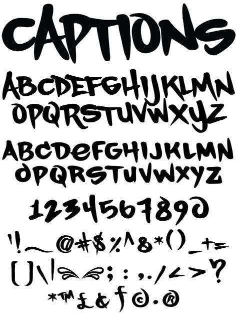 Aesthetic Caption Font