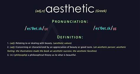 Aesthetics Meaning Ks2
