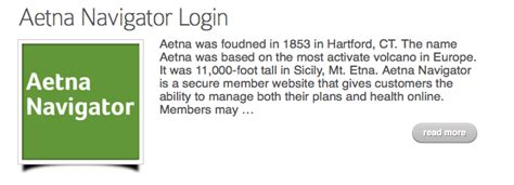 aetna navigator login
