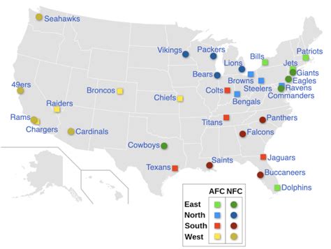 Afc Nfc Map 2019 NFL playoff picture AFC, NFC standings and outlook