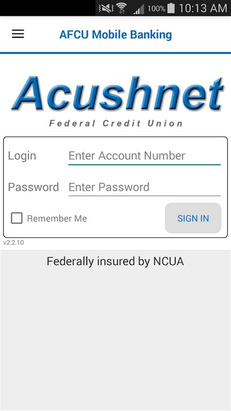afcu online banking app