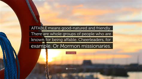 affable means