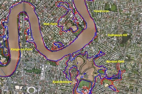 affected area brisbane flood map 2022