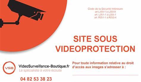Affiche Videosurveillance Gratuit Panneau De Securite Batiment Sous