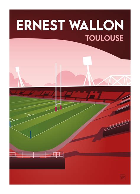 affiche stade toulousain rugby
