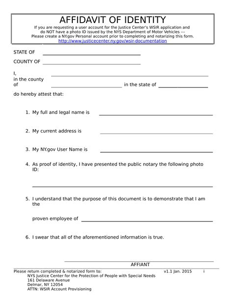 Soft download Affidavit form pdf download