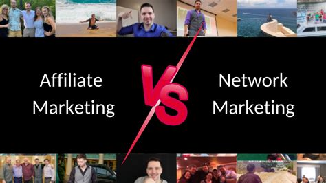 network marketing vs affiliate marketing pros & cons infographic