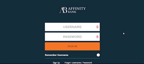 affinity online banking login