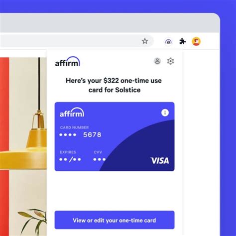 affirm credit card payment login