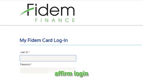 affirm debit card login