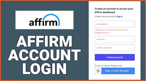 affirm login account history