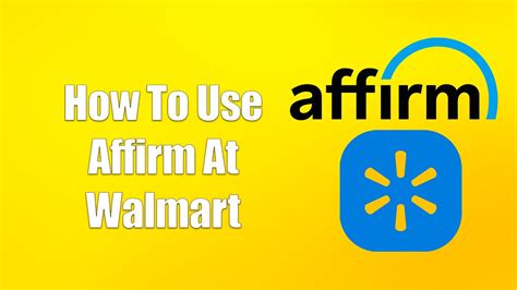 affirm walmart in store