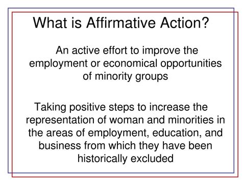affirmative action definition in education