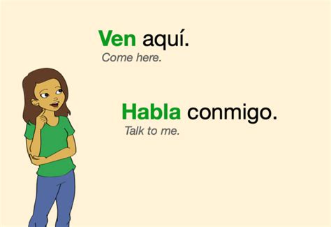 affirmative informal commands spanish practice