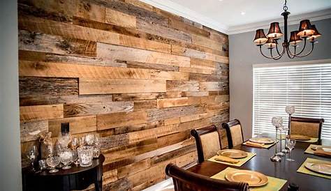 Affordable Wood Accent Wall Reclaimed Planks DIY Modern Farmhouse Decor