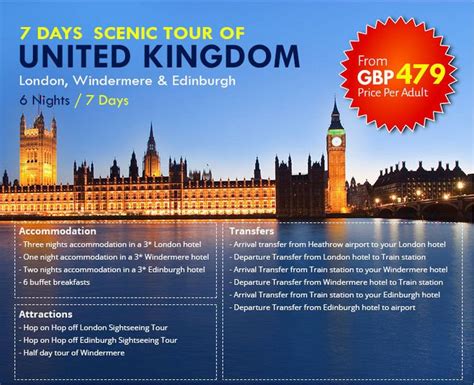 affordable tour packages for england