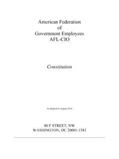 afge national constitution