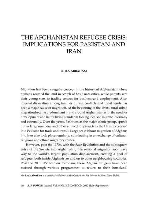 afghan migration history essay