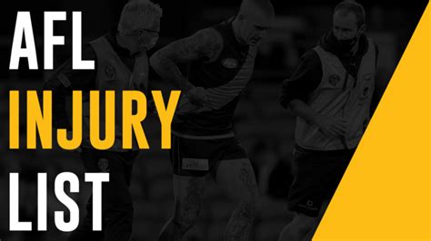 afl injury list update