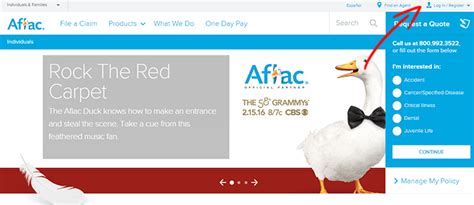 aflac insurance login first time user