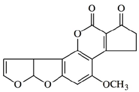 aflatoxin b1 chemical structure