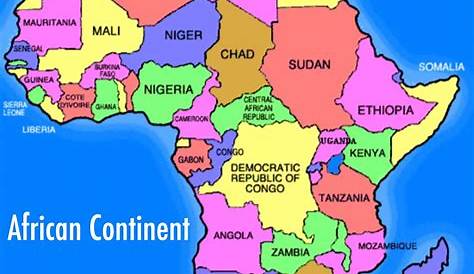 Africa Continent Map Images n Political A Learning Family