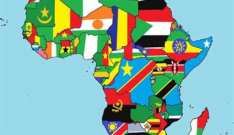 Africa Map Countries With Flags Alternate By IvanBordArt Flag,